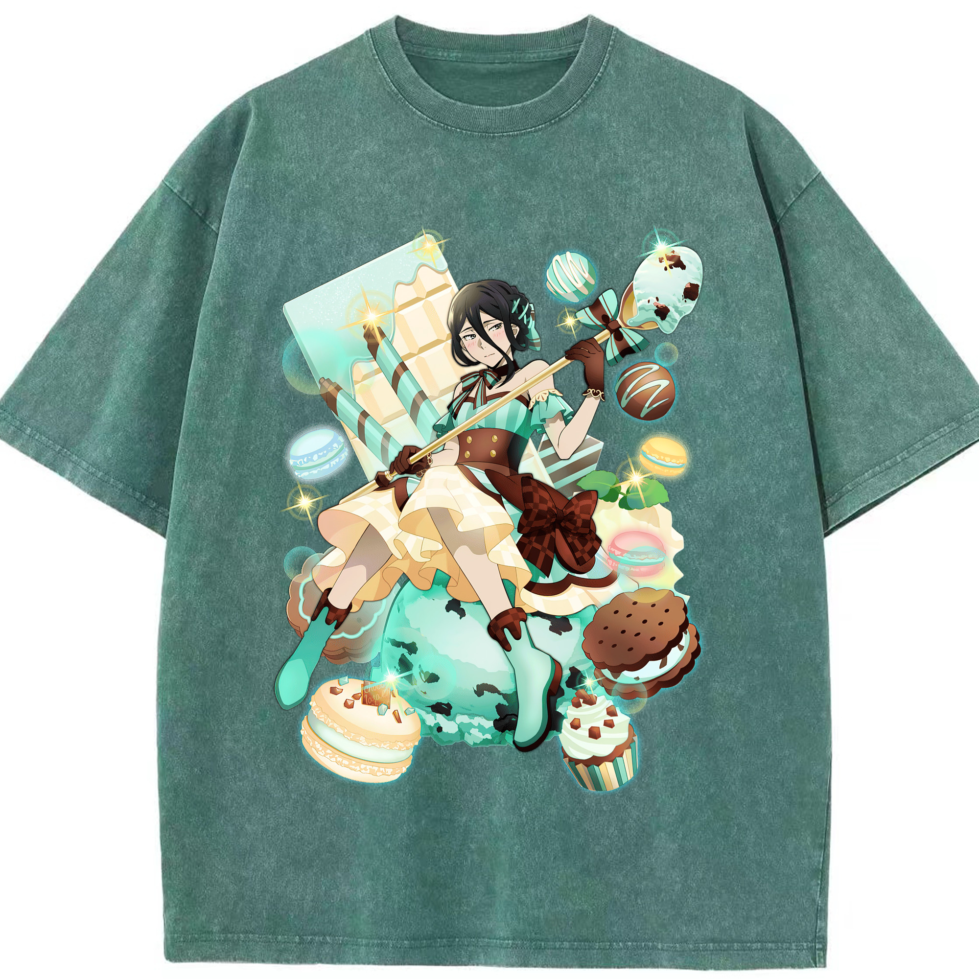 （画像用） 文豪ストレイドッグス Bungo Stray Dogs 綿100% ヴィンテージ風 半袖Tシャツ（フロントプリント）